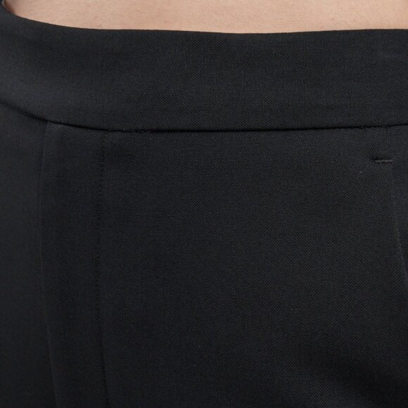350. MARIA MCMANUS High Waisted Crop Trouser Black Wool $690 NWT Sz 4 - Picture 4 of 4